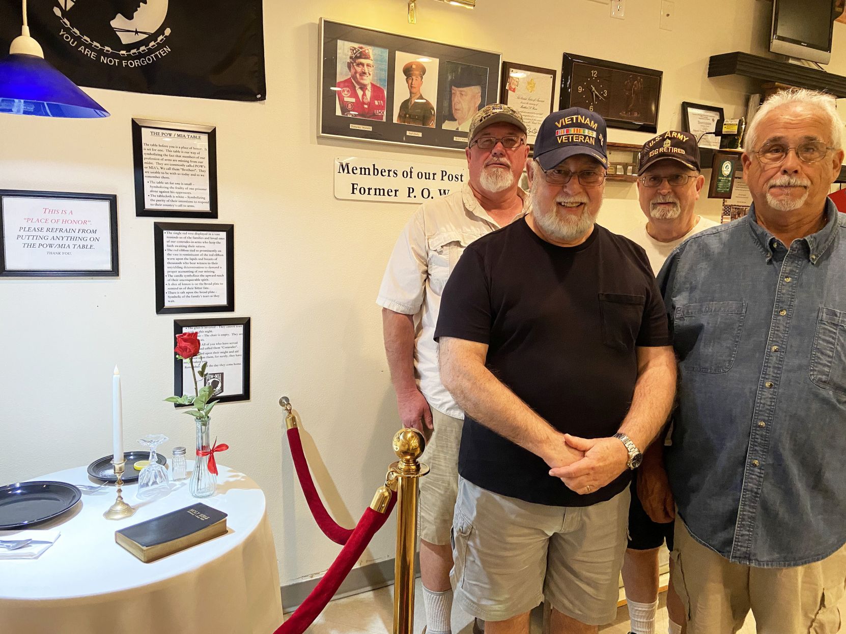 VFW Post 4864 POW table